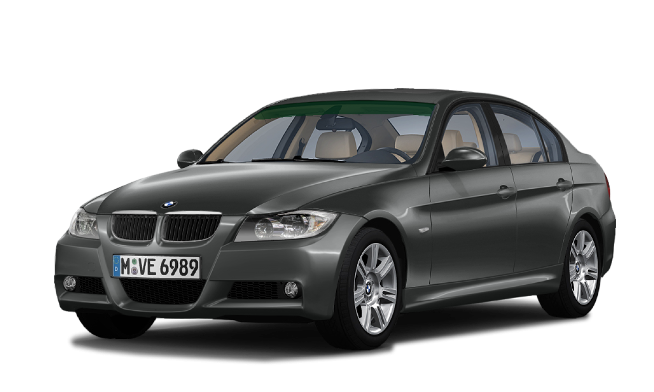 Exterior of BMW 323i (E90), VIN WBAVB56000NK84797