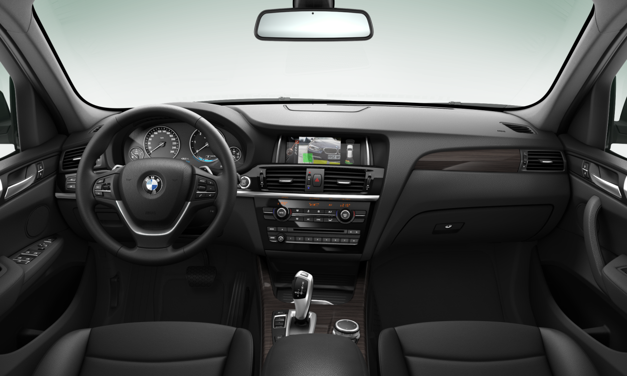 Interior of 2015 BMW X3 xDrive20d (F25), VIN WBAWZ520500P80620