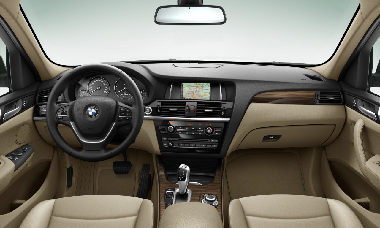 Interior of 2014 BMW X3 xDrive20d (F25), VIN WBAWZ510800L06243