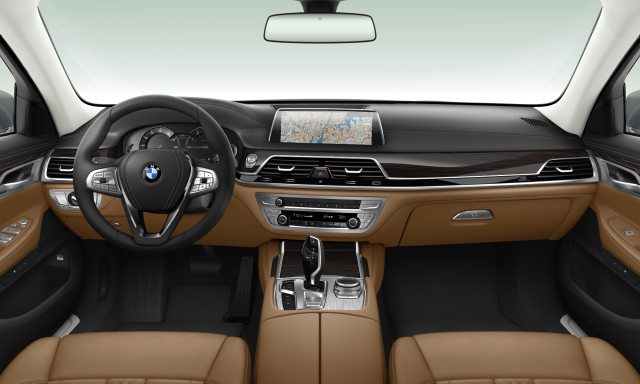 Interior of BMW 750Li xDrive (G12 (MUE)), VIN WBA7U2C04NCH50758