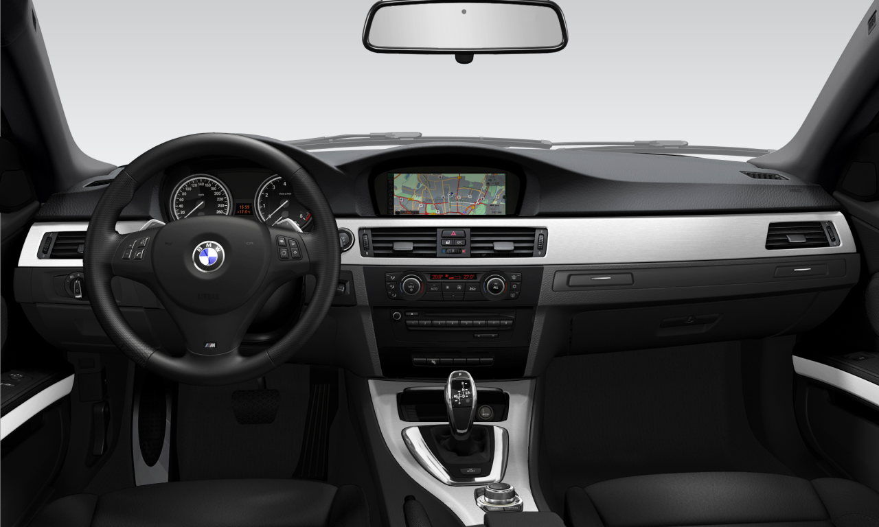 Interior of BMW 335i (E92 (MUE)), VIN WBAKG72010E397082