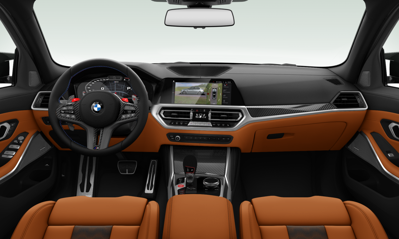 Interior of BMW M3 Competition M xDrive (G80), VIN WBS42AY010FL62527