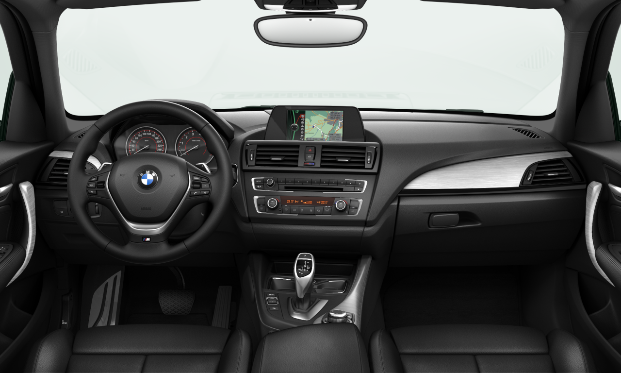 Interior of BMW M135i (F20), VIN WBA1B72010J125309