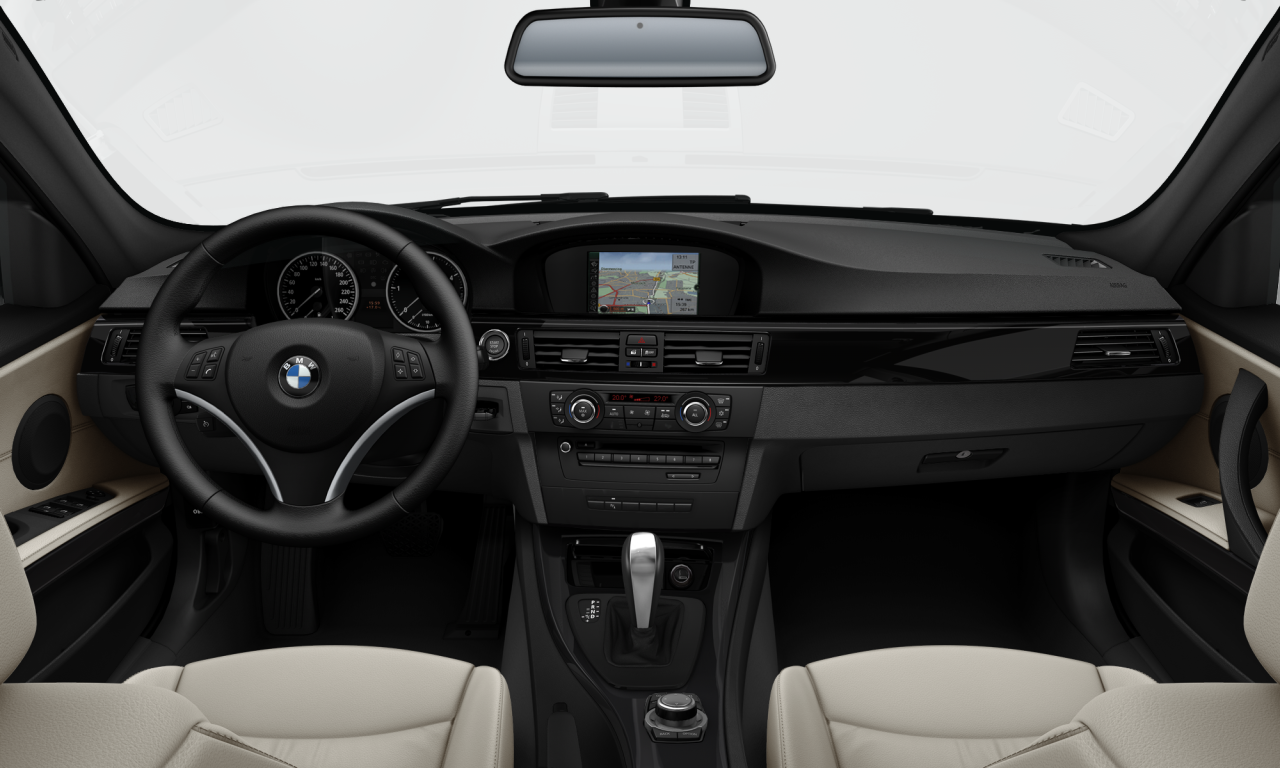 Interior of BMW 320i (E90 (MUE)), VIN WBAPG56010NM13544