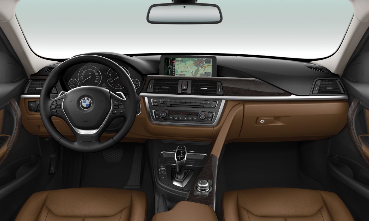 Interior of BMW 328i (F30), VIN WBA3A56020NR02101