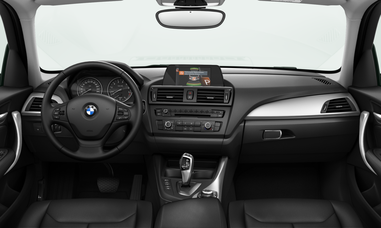 Interior of BMW 116i (F20), VIN WBA1A12020P871992