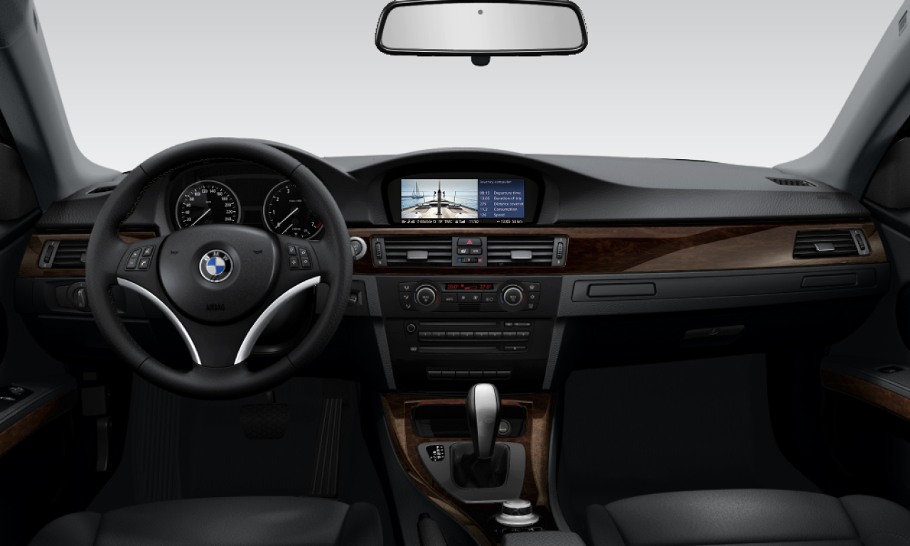 Interior of BMW 325i (E92), VIN WBAWB32040PU85430