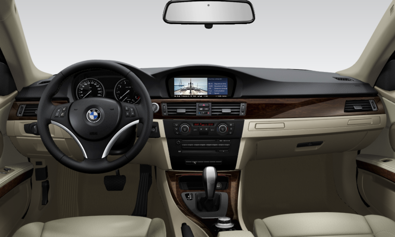 Interior of BMW 325i (E92), VIN WBAWB32070PV50366