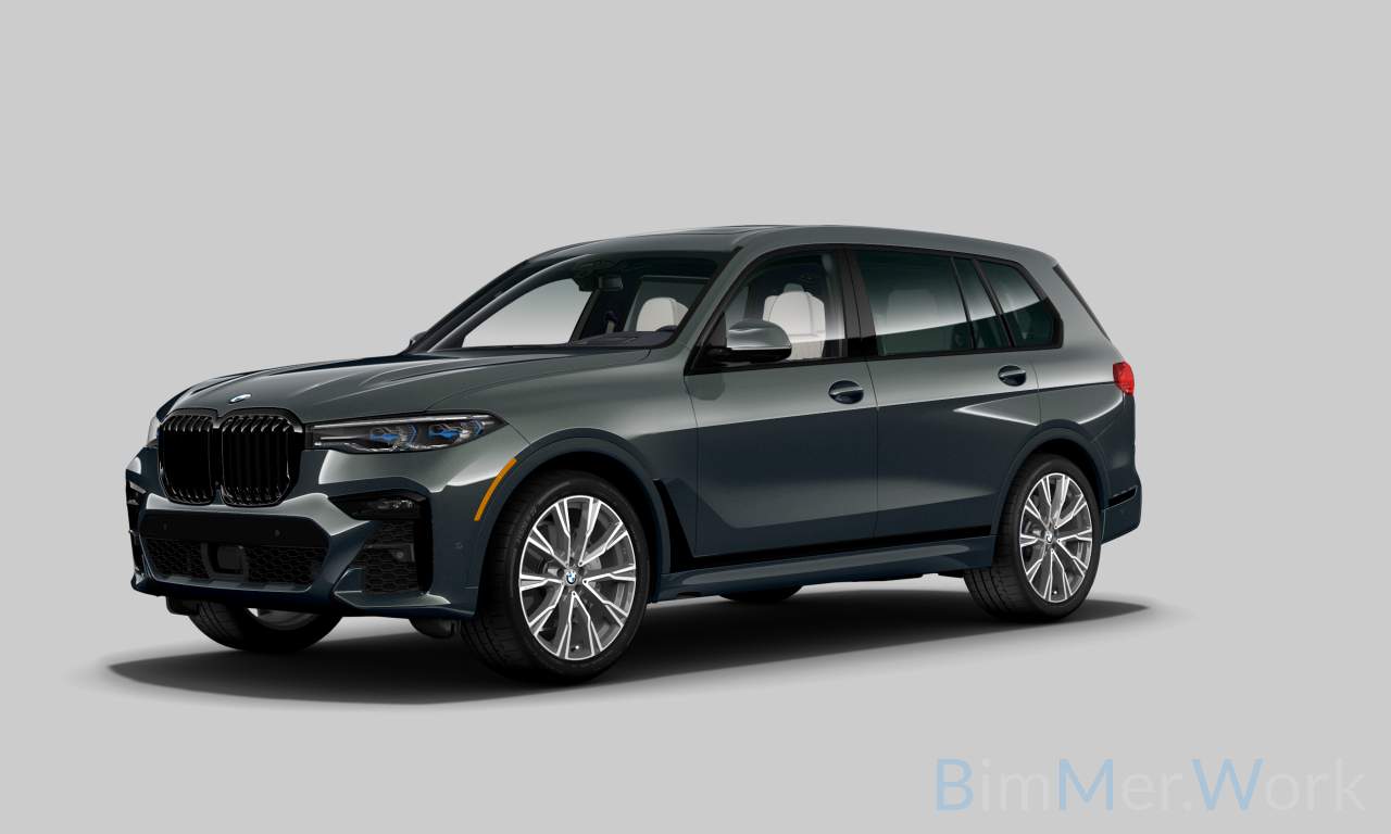 Exterior of BMW X7 M50i (G07), VIN 5UXCX6C07M9G71398