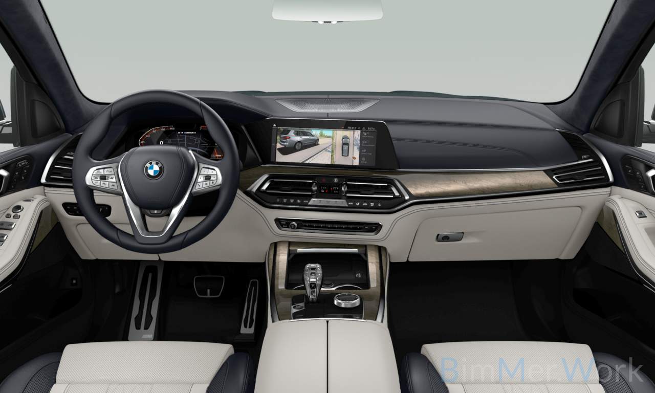 Interior of BMW X7 M50i (G07), VIN 5UXCX6C07M9G71398