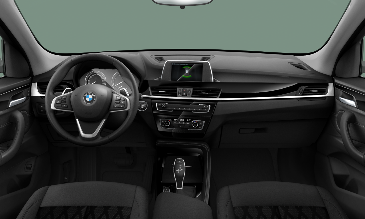 Interior of BMW X1 sDrive18d (F48), VIN WBAJH51000EK95593