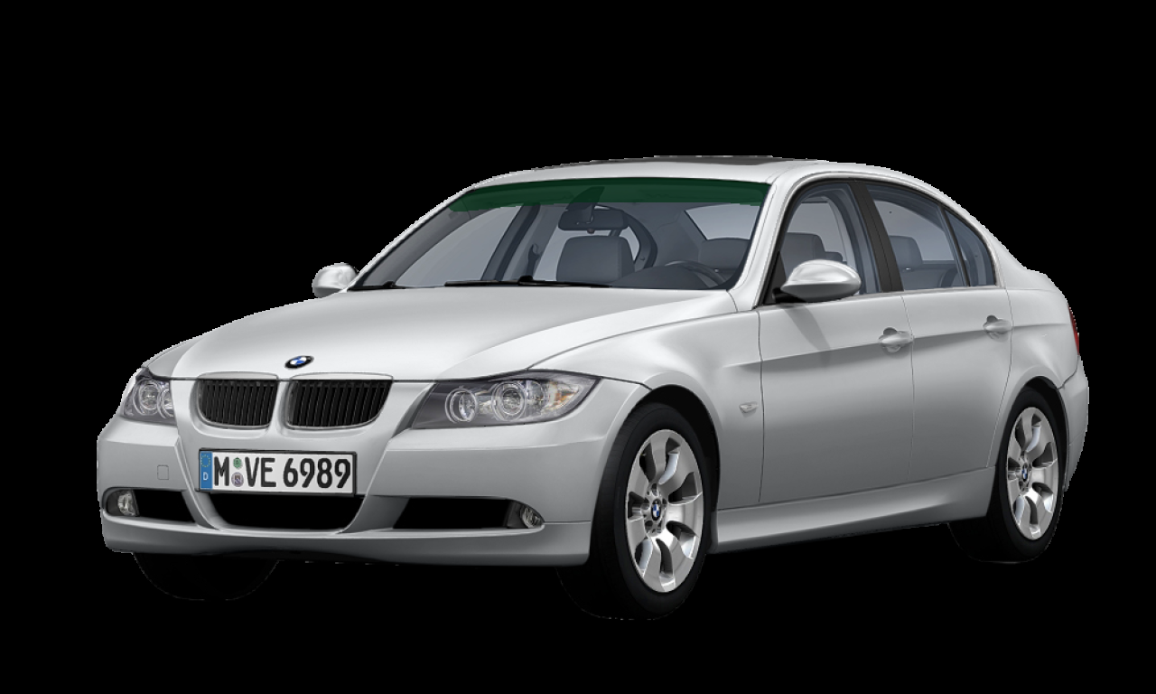Exterior of BMW 330i (E90), VIN WBAVB32080AW49602