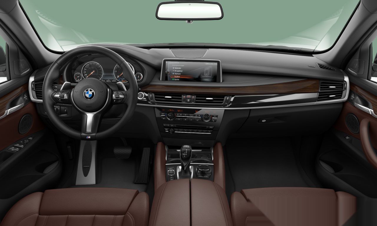 Interior of BMW X6 xDrive40d (F16), VIN WBAKV410XH0U06800