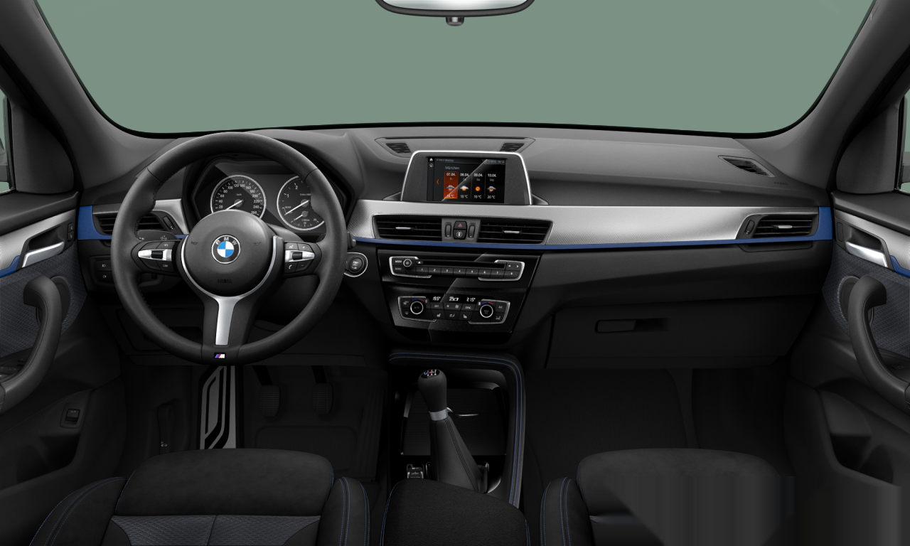 Interior of 2017 BMW X1 sDrive18d (F48), VIN WBAHT720303D32951