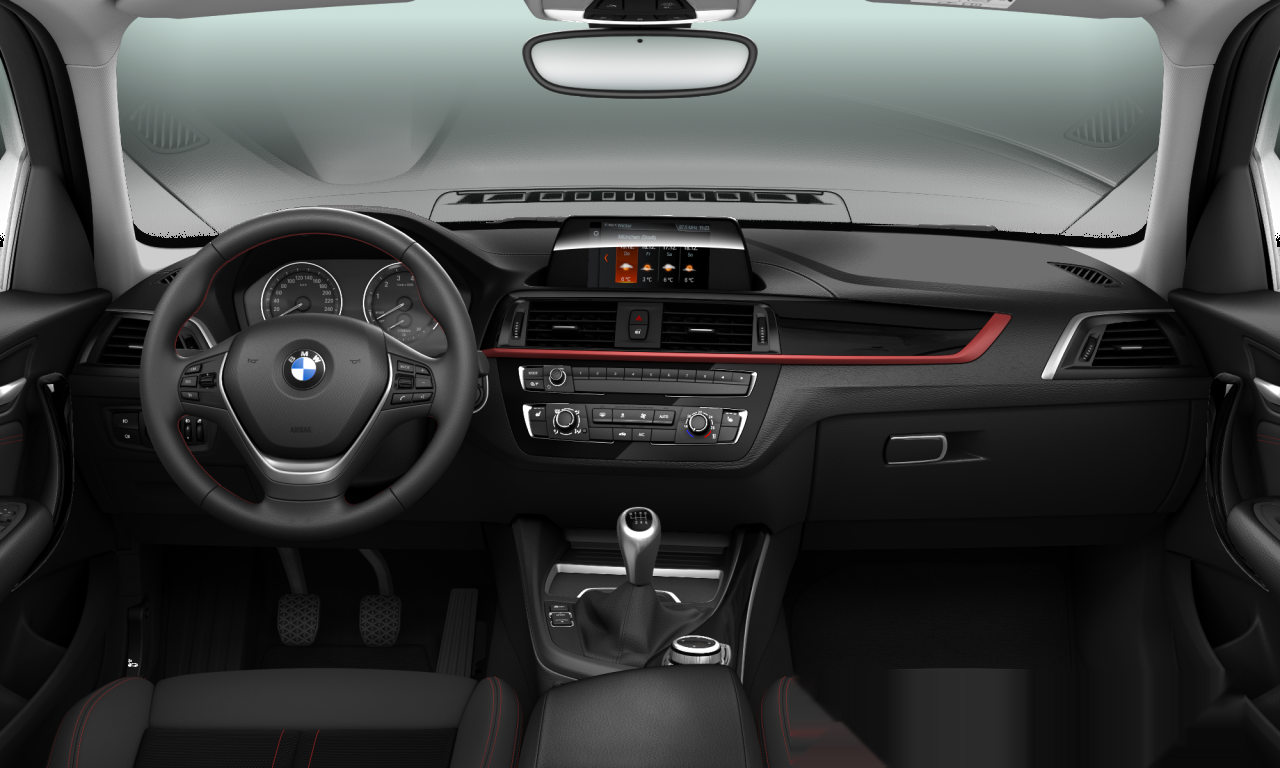 Interior of BMW 118i (F20 (MUE)), VIN WBA1R510805H88342