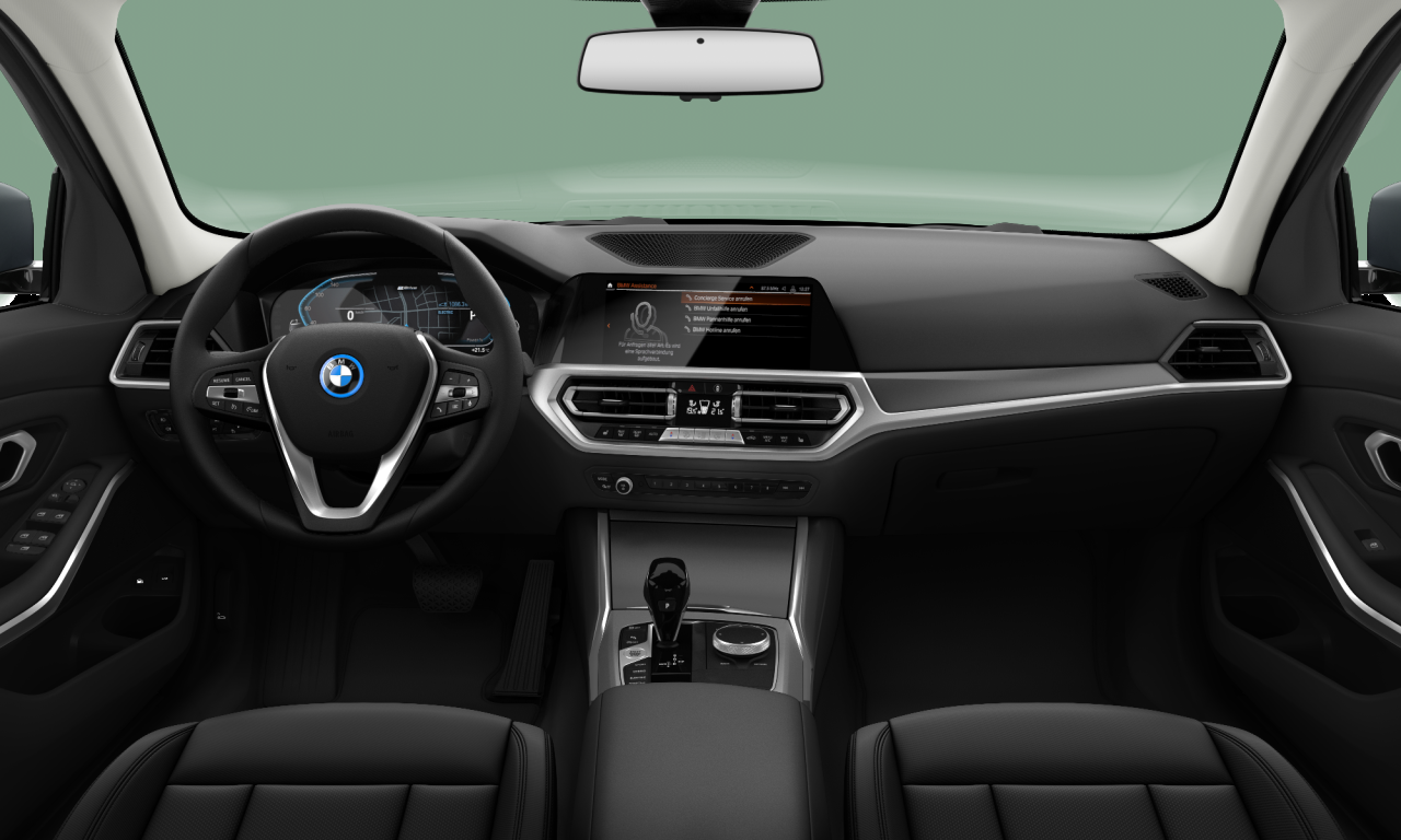Interior of 2022 BMW 320e (G20), VIN WBA5Y91010FM72414