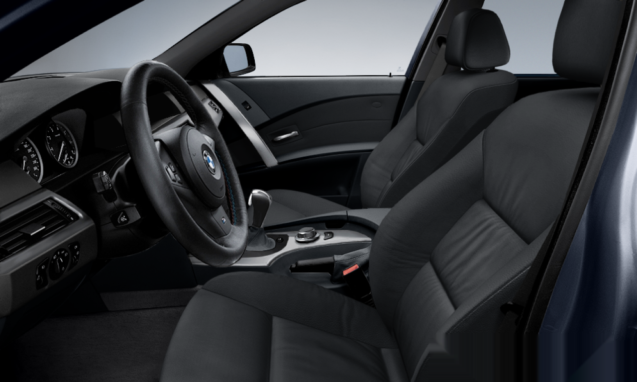 Interior of BMW 530d (E60), VIN WBANC71070B147552