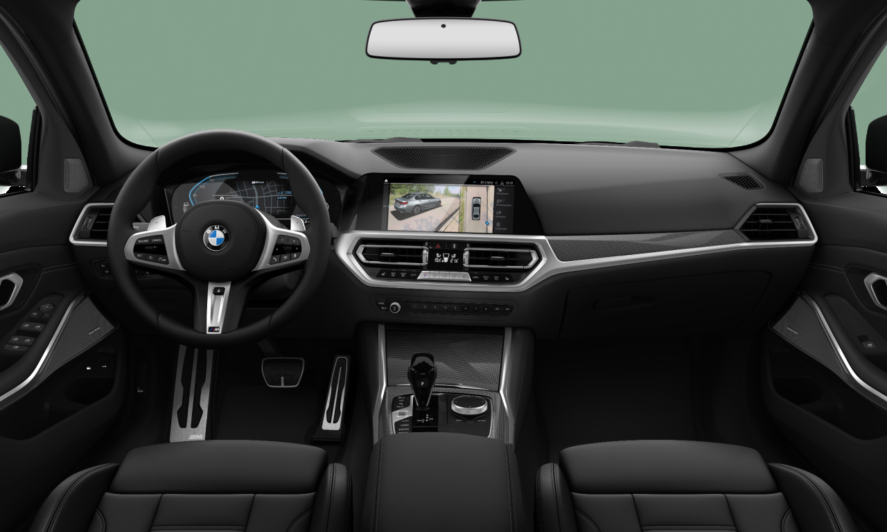 Interior of BMW 330e (G20), VIN WBA5X72040FK04639