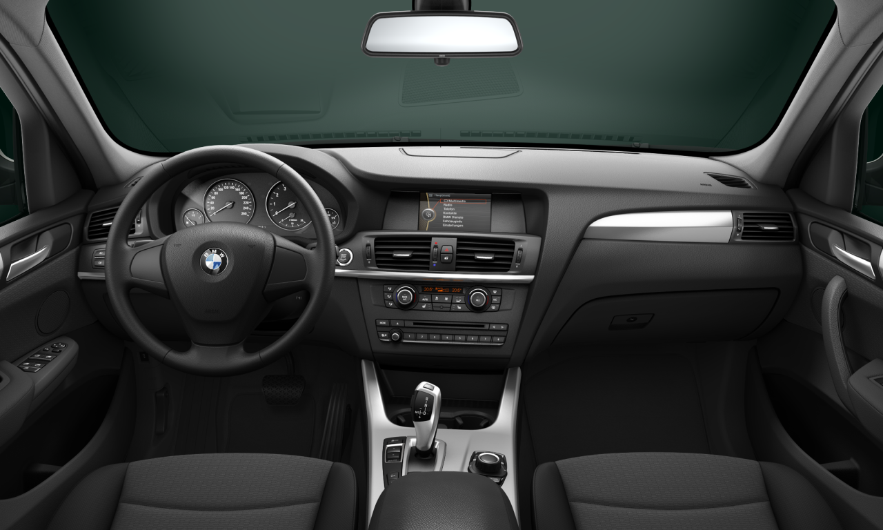 Interior of 2013 BMW X3 xDrive20i (F25), VIN WBAWX310400G04950