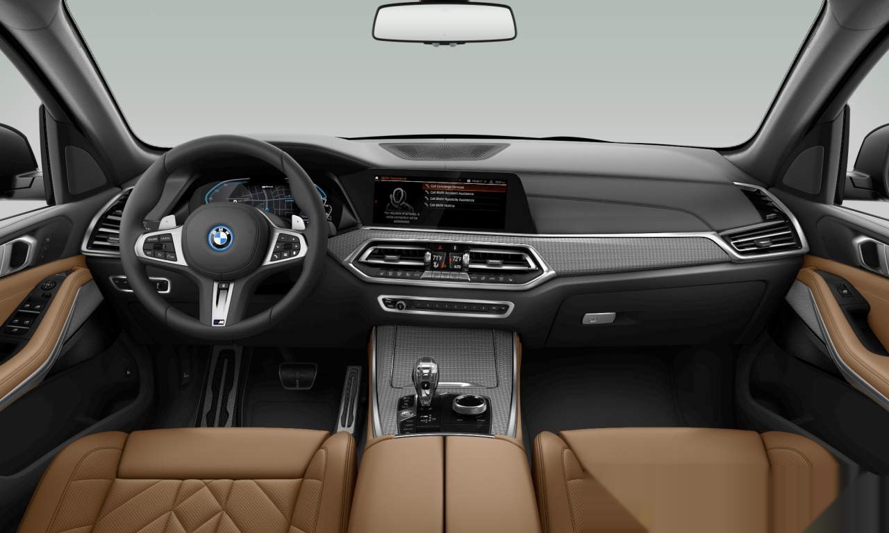 Interior of BMW X5 xDrive45e (Sports Activity Vehicle (5 Doors)), VIN 5UXTA6C01P9R99449