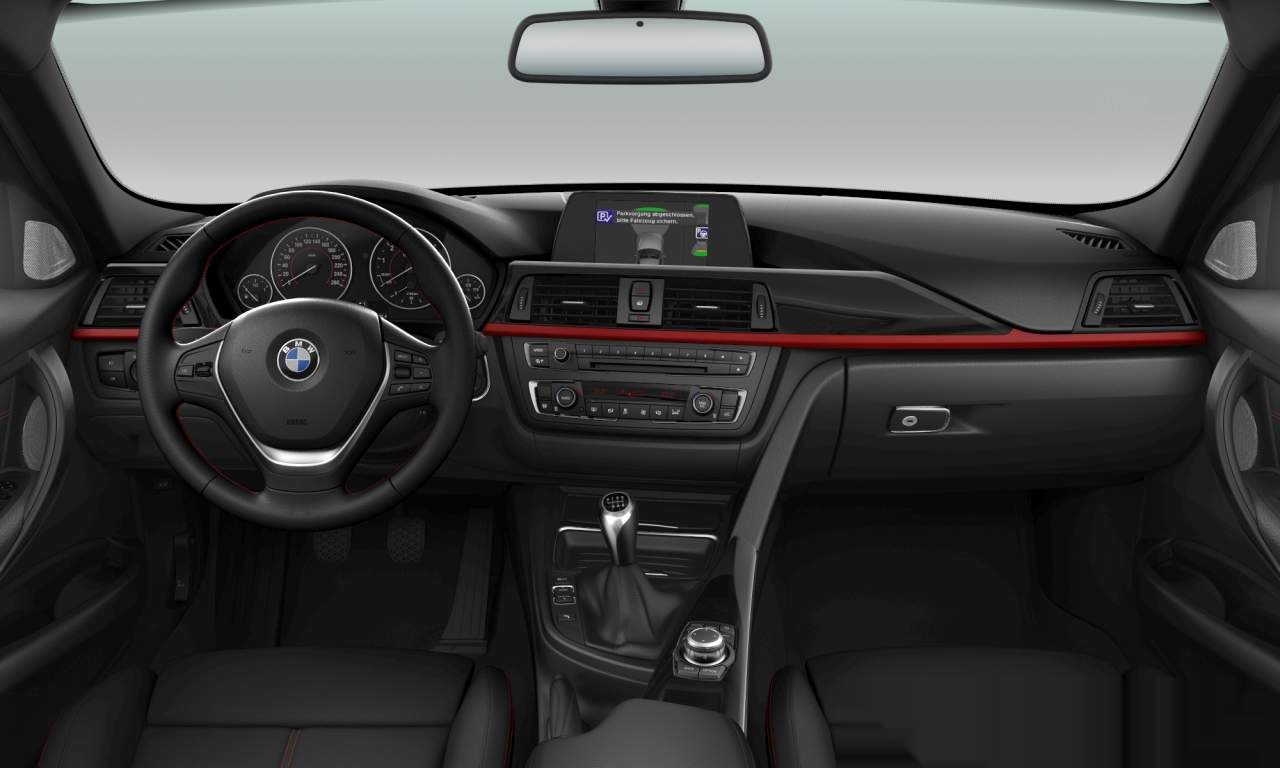 Interior of 2013 BMW 320i (F30), VIN WBA3B11010F473069