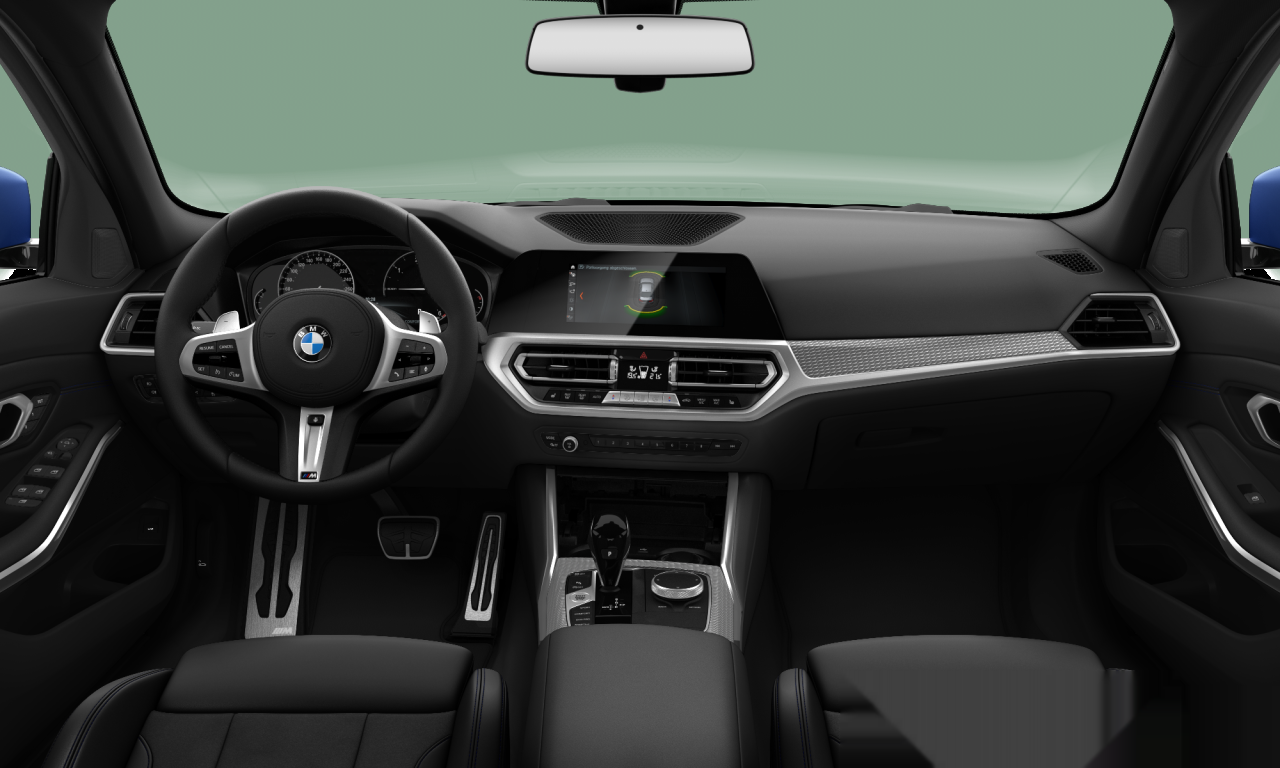 Interior of 2019 BMW 330i xDrive (G20), VIN WBA5R71050FH37176