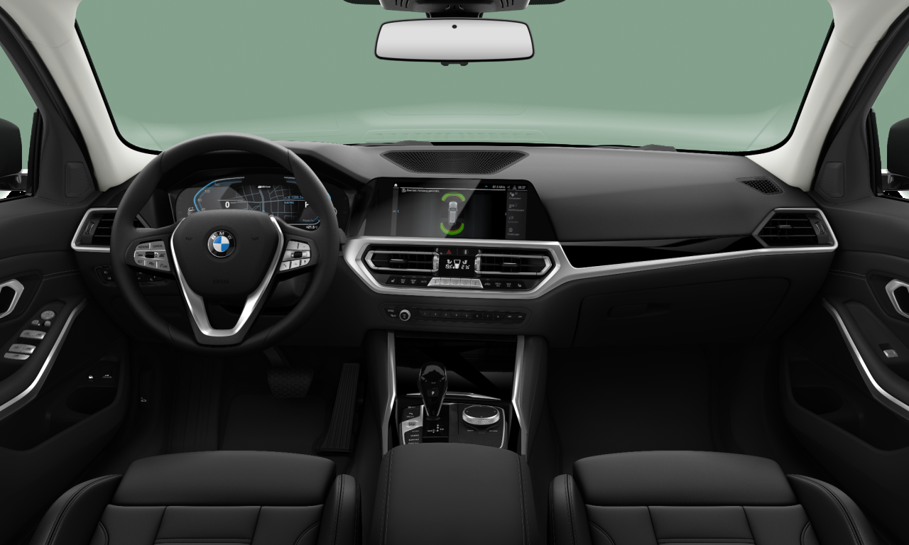 Interior of 2021 BMW 320e xDrive (G21), VIN WBA31ED040FL08249