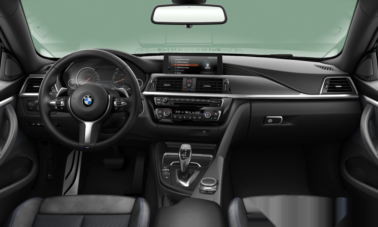 Interior of BMW 440i (F32 (MUE)), VIN WBA4W71090AA73014