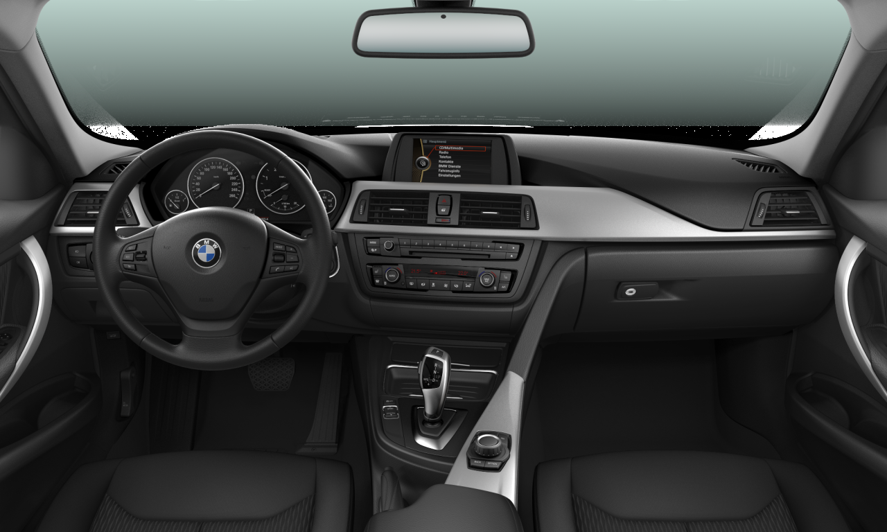 Interior of 2012 BMW 316d (F30), VIN WBA3D91060F466496