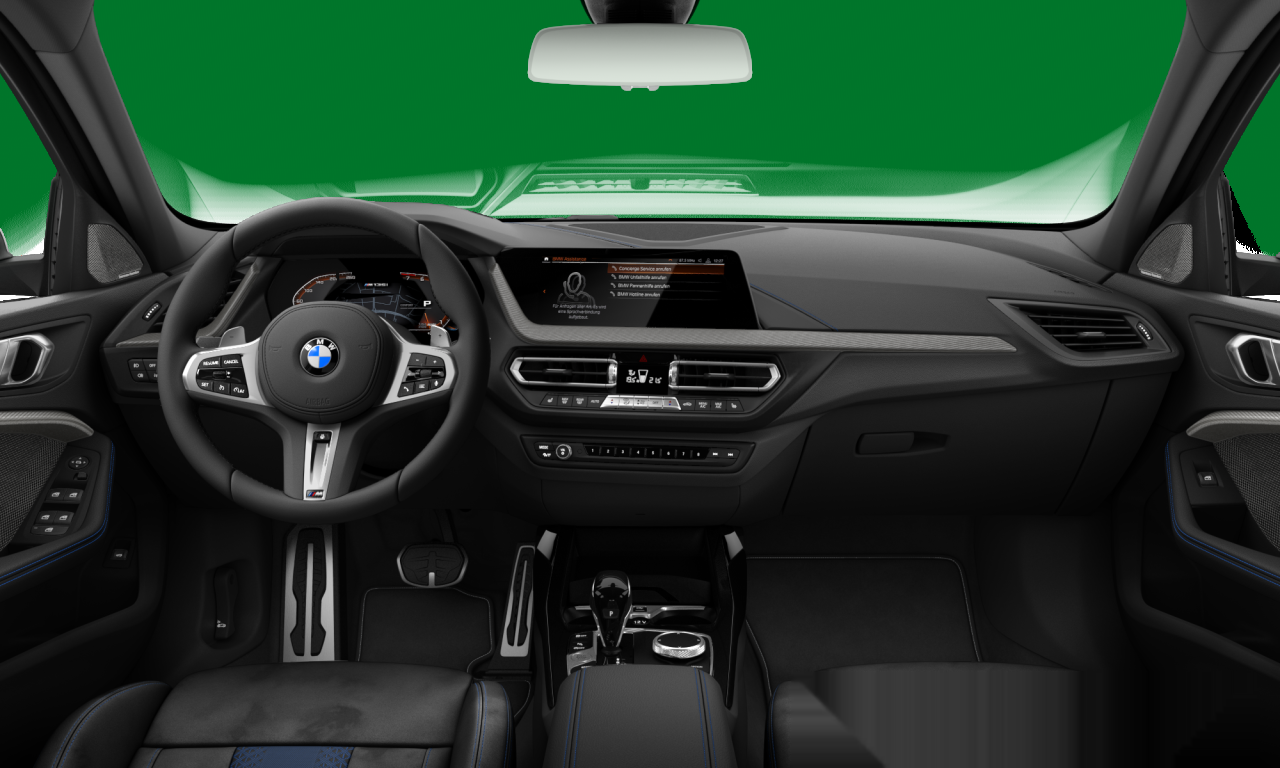 Interior of BMW M135i xDrive (F40), VIN WBA7L110807H59447