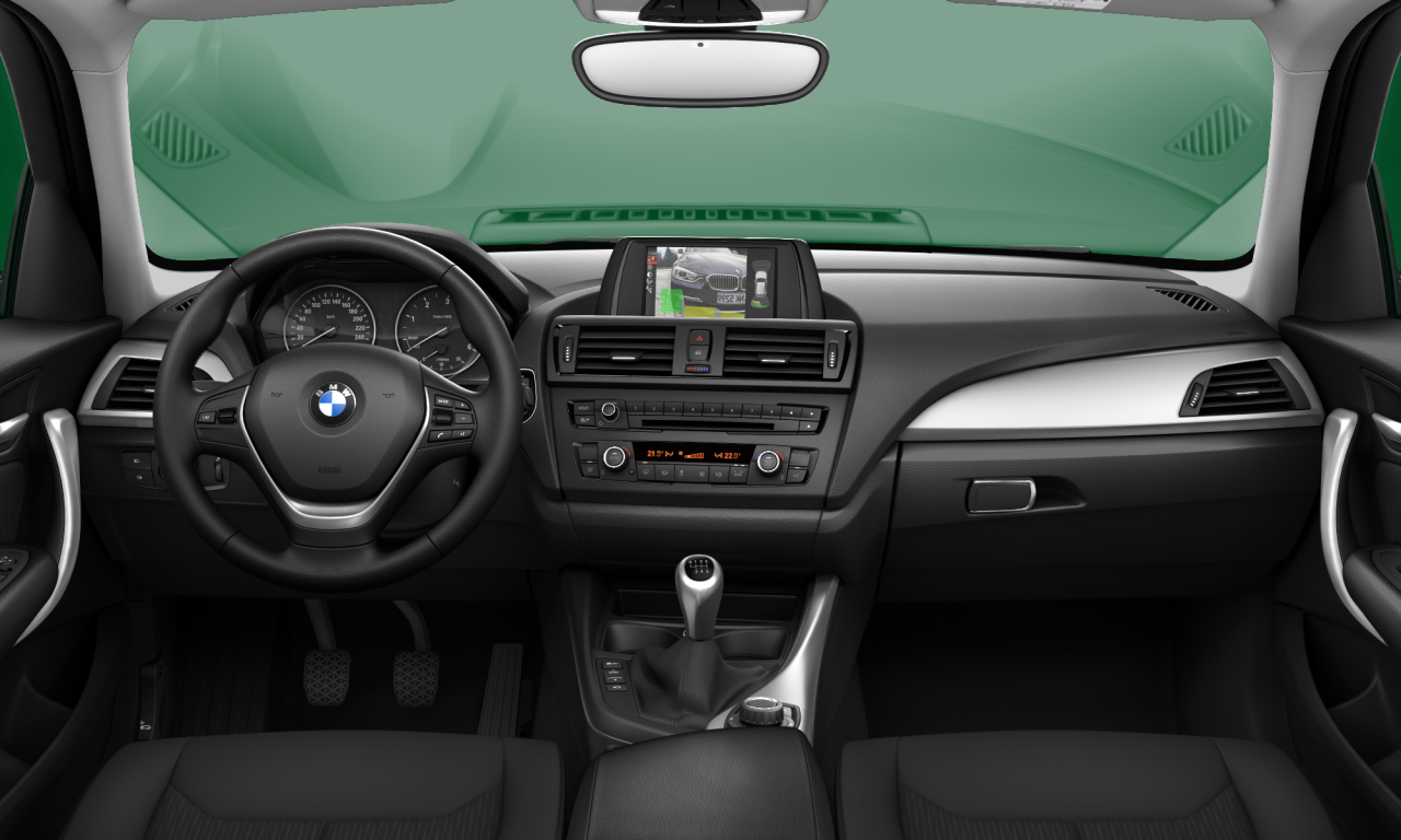 Interior of BMW 116d EfficientDynamics Edition (F20), VIN WBA1C9104F5A40270