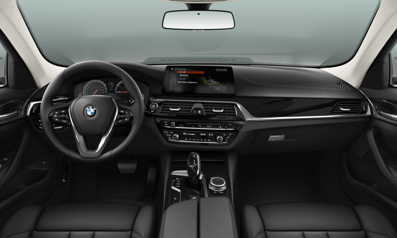 Interior of 2017 BMW 520d (G30), VIN WBAJC31050B052589