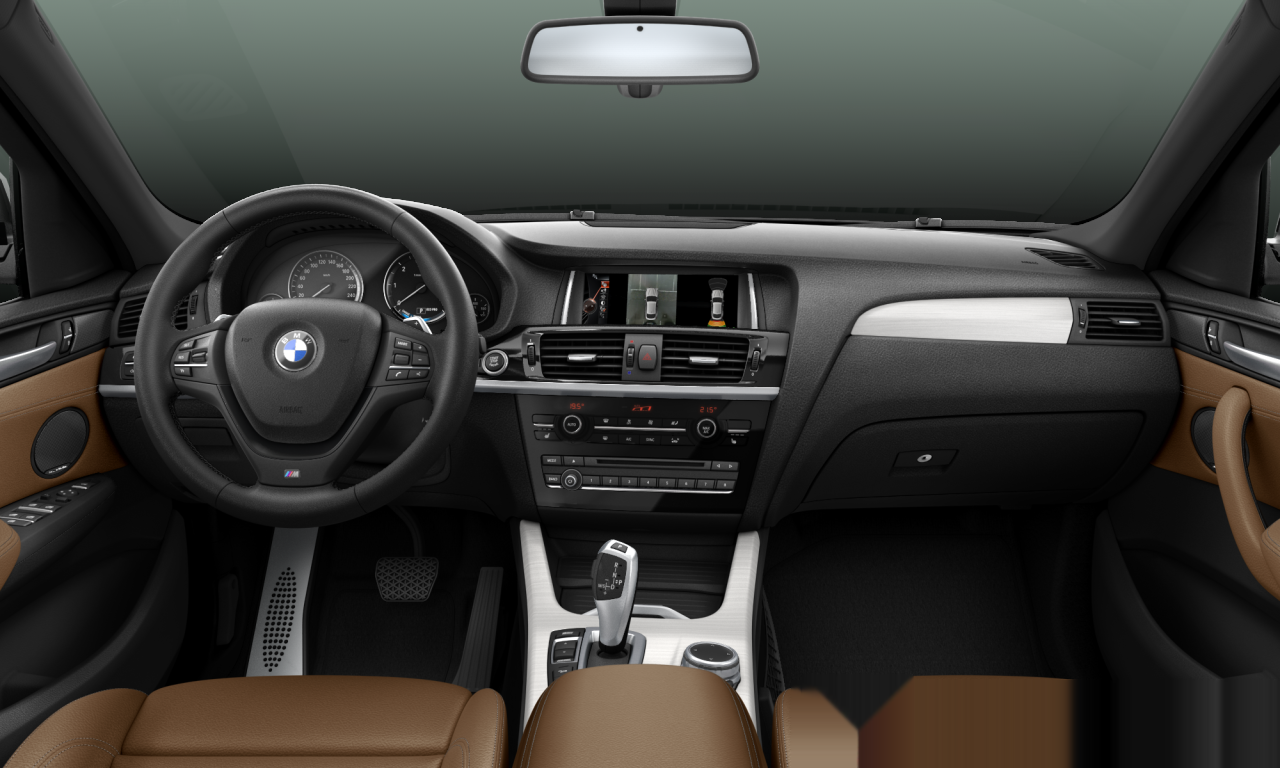 Interior of 2015 BMW X4 xDrive20d (F26), VIN WBAXX110000R42190