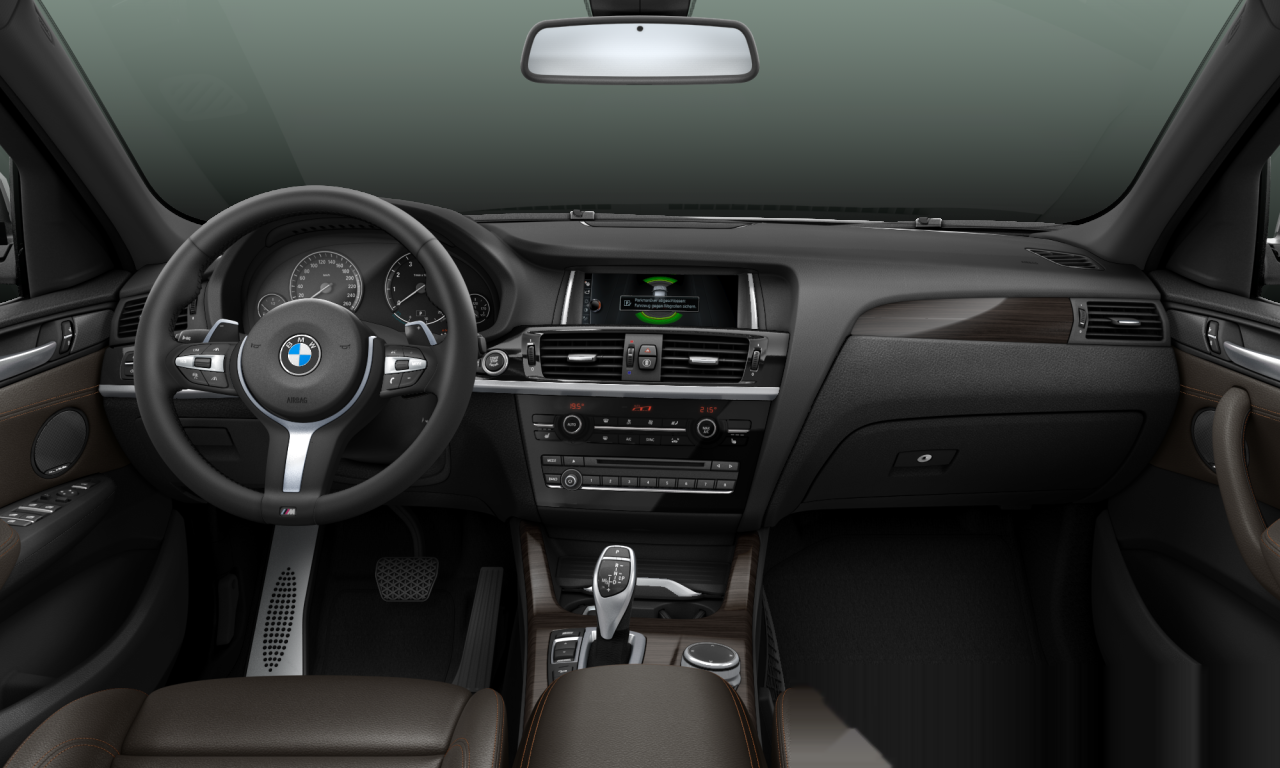 Interior of BMW X4 xDrive28i (F26), VIN WBAXW3109H0T91414
