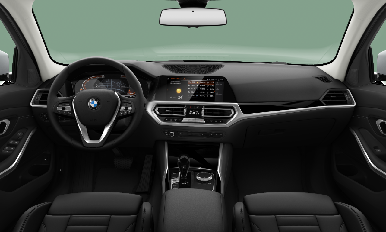 Interior of BMW 320d (G20), VIN WBA5V5109KAJ55370
