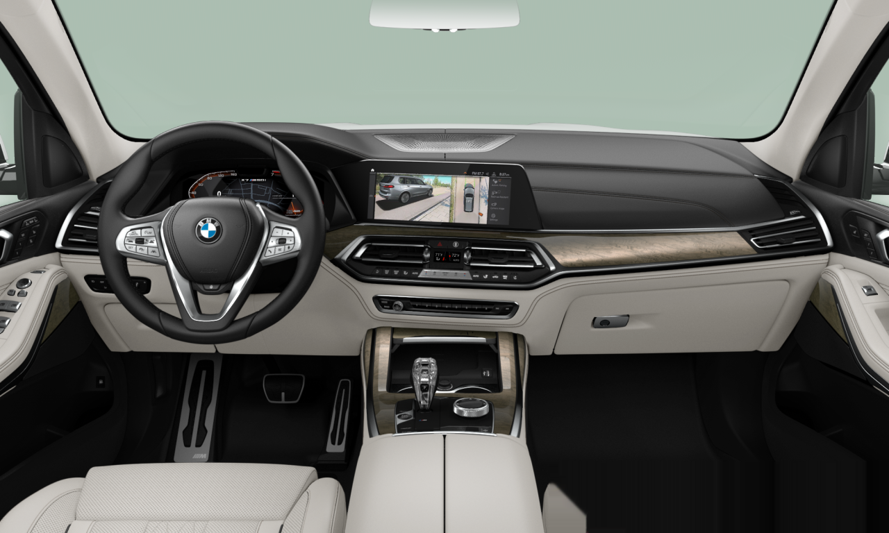 Interior of BMW X7 M50i (G07), VIN 5UXCX6C05L9B09384