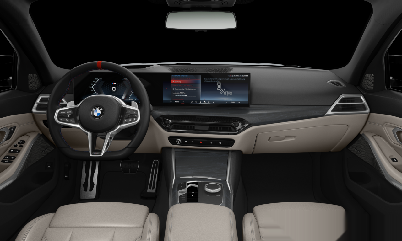 Interior of BMW M340d xDrive (G20 (MUE)), VIN WBA68FU0408F27458