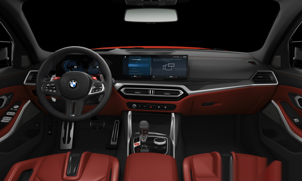 Interior of 2022 BMW M3 Competition M xDrive (G80), VIN WBS42AY060FP34430