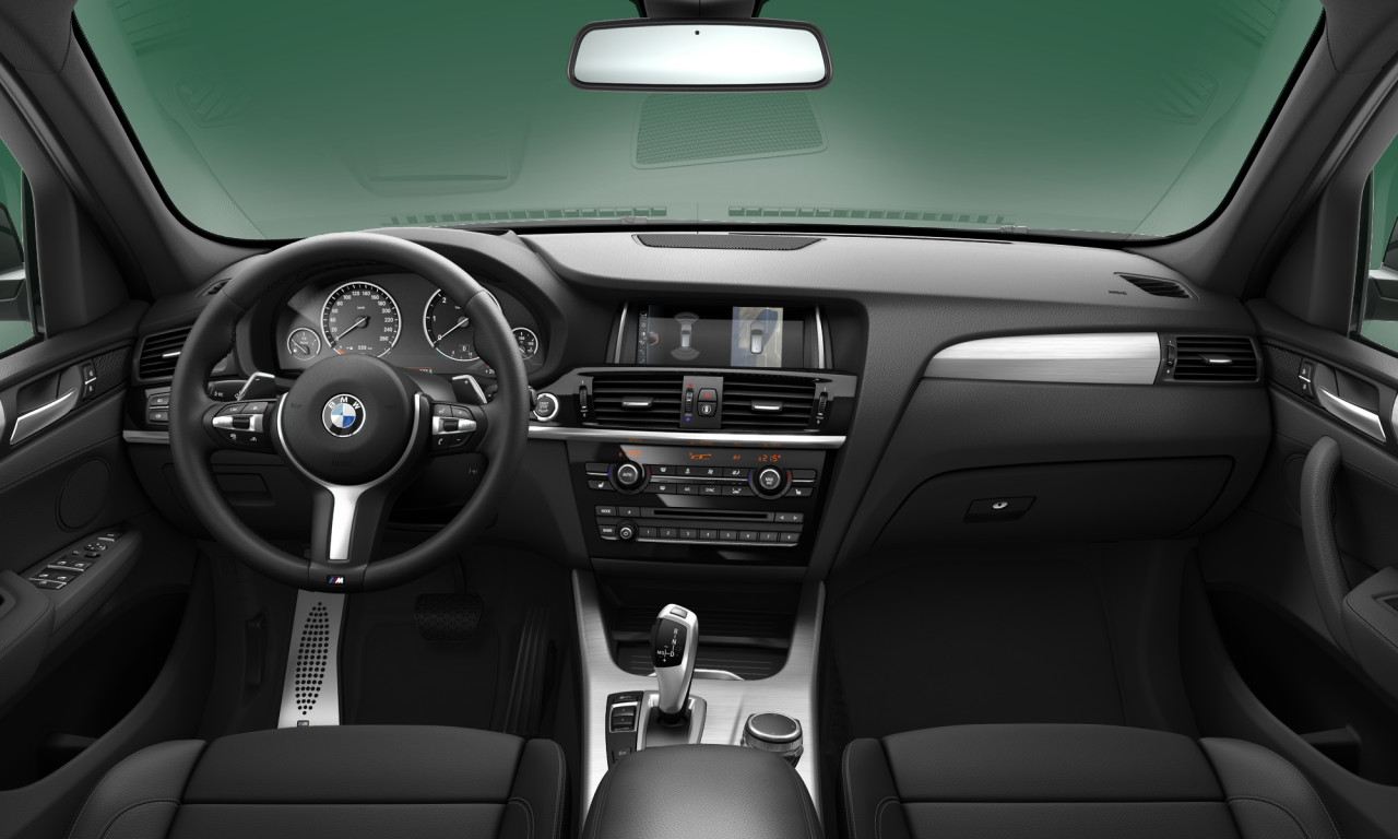 Interior of 2016 BMW X3 xDrive20d (F25), VIN WBAWY320700T95535