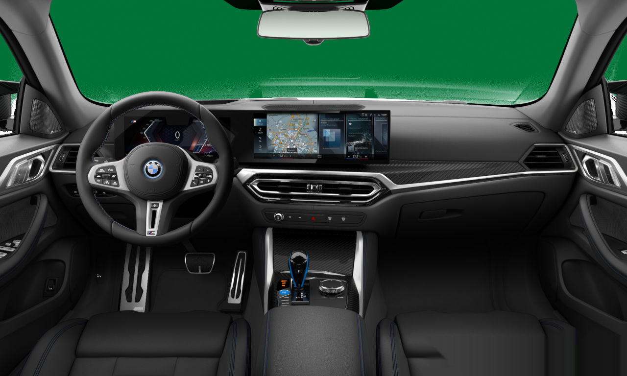 Interior of 2021 BMW i4 M50 (G26), VIN WBY31AW09NFL95418