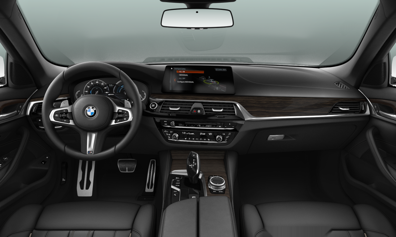 Interior of 2018 BMW 530e iPerformance (G30), VIN WBAJA9C51KB389930