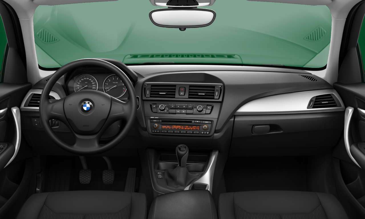 Interior of 2012 BMW 116i (F20), VIN WBA1A11090E913829