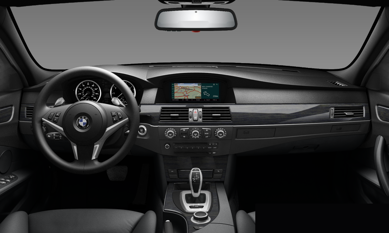 Interior of BMW 550i (E60 (MUE)), VIN WBANW535X8CT53586
