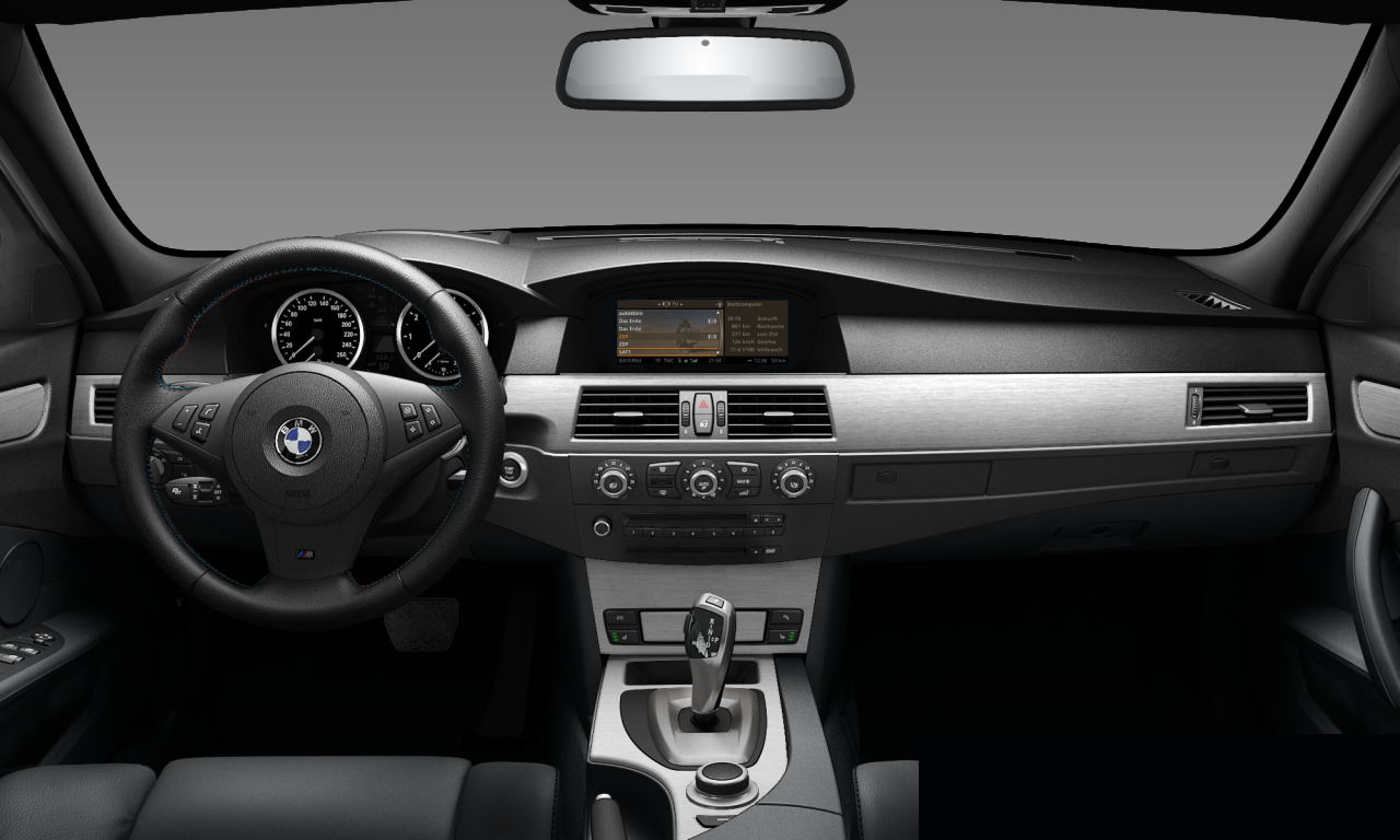 Interior of 2007 BMW 525i (E60 (MUE)), VIN WBANU51018CW34401