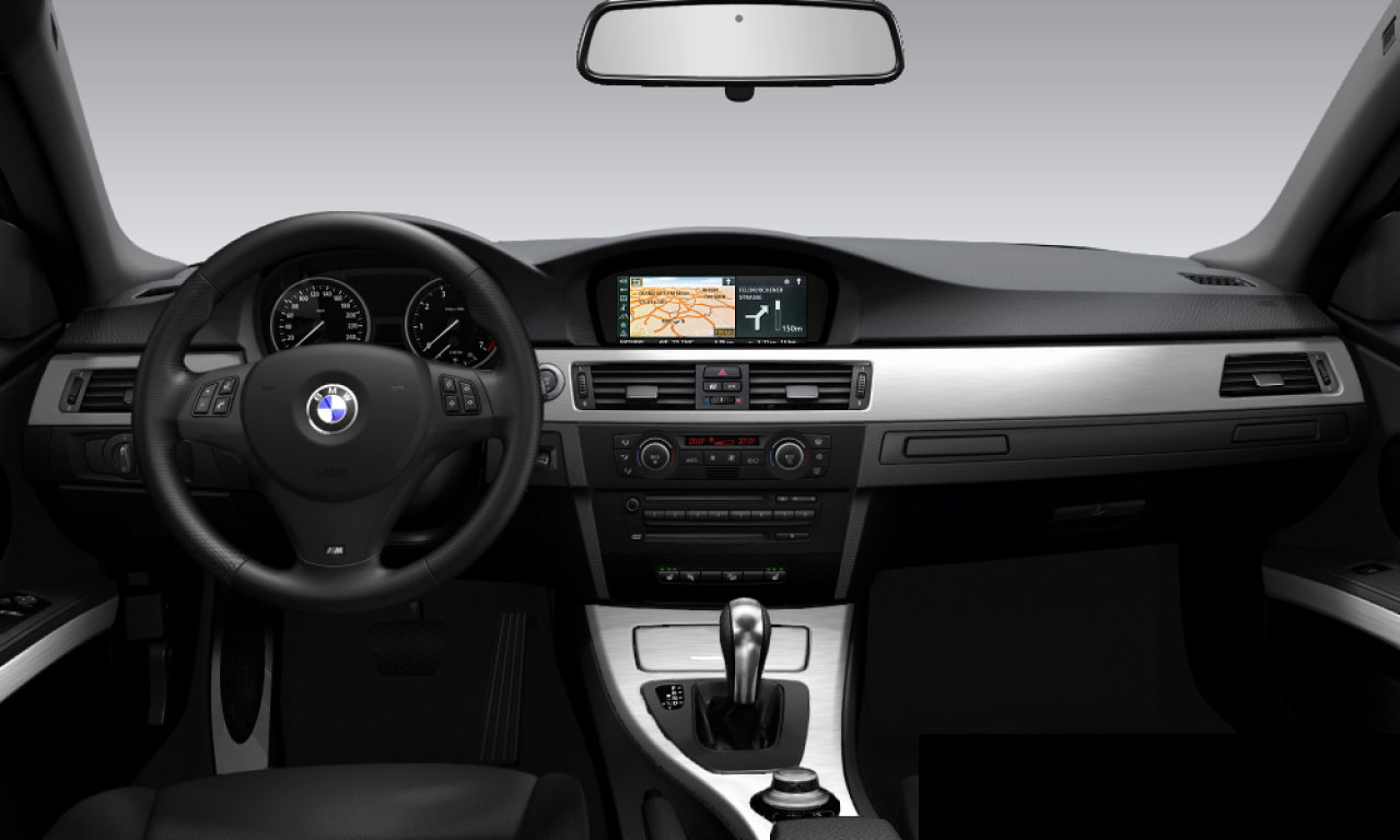 Interior of 2007 BMW 325xi (E92), VIN WBAWE51000E090077