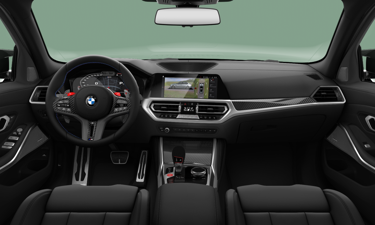 Interior of 2022 BMW M3 Competition M xDrive (G80), VIN WBS42AY050FM93914