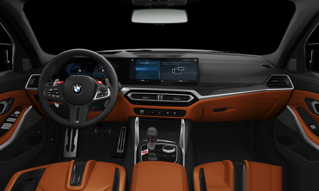 Interior of 2022 BMW M3 Competition M xDrive (G80), VIN WBS42AY020FP34912