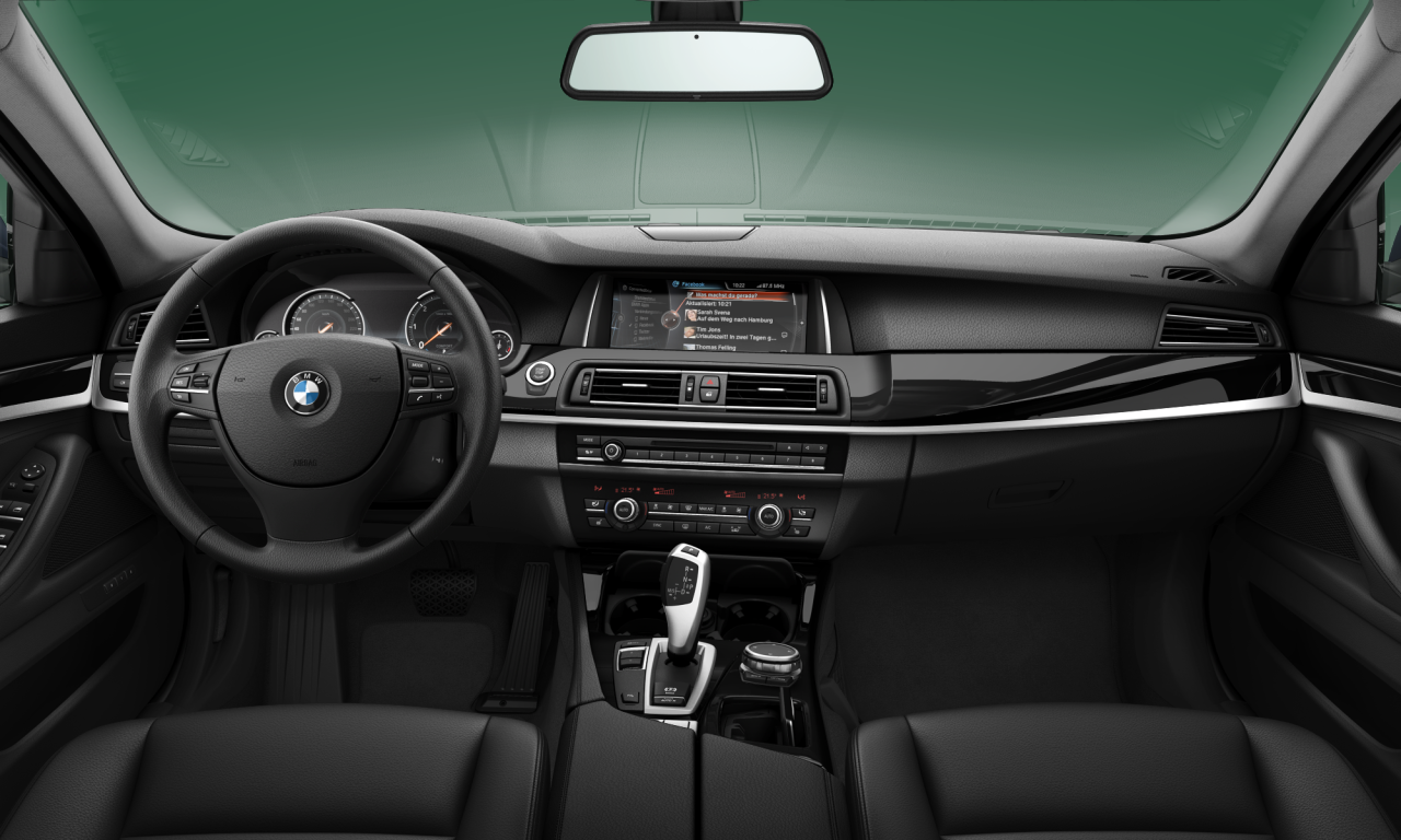 Interior of BMW 520d (F10 (MUE)), VIN WBA5C3104ED766808