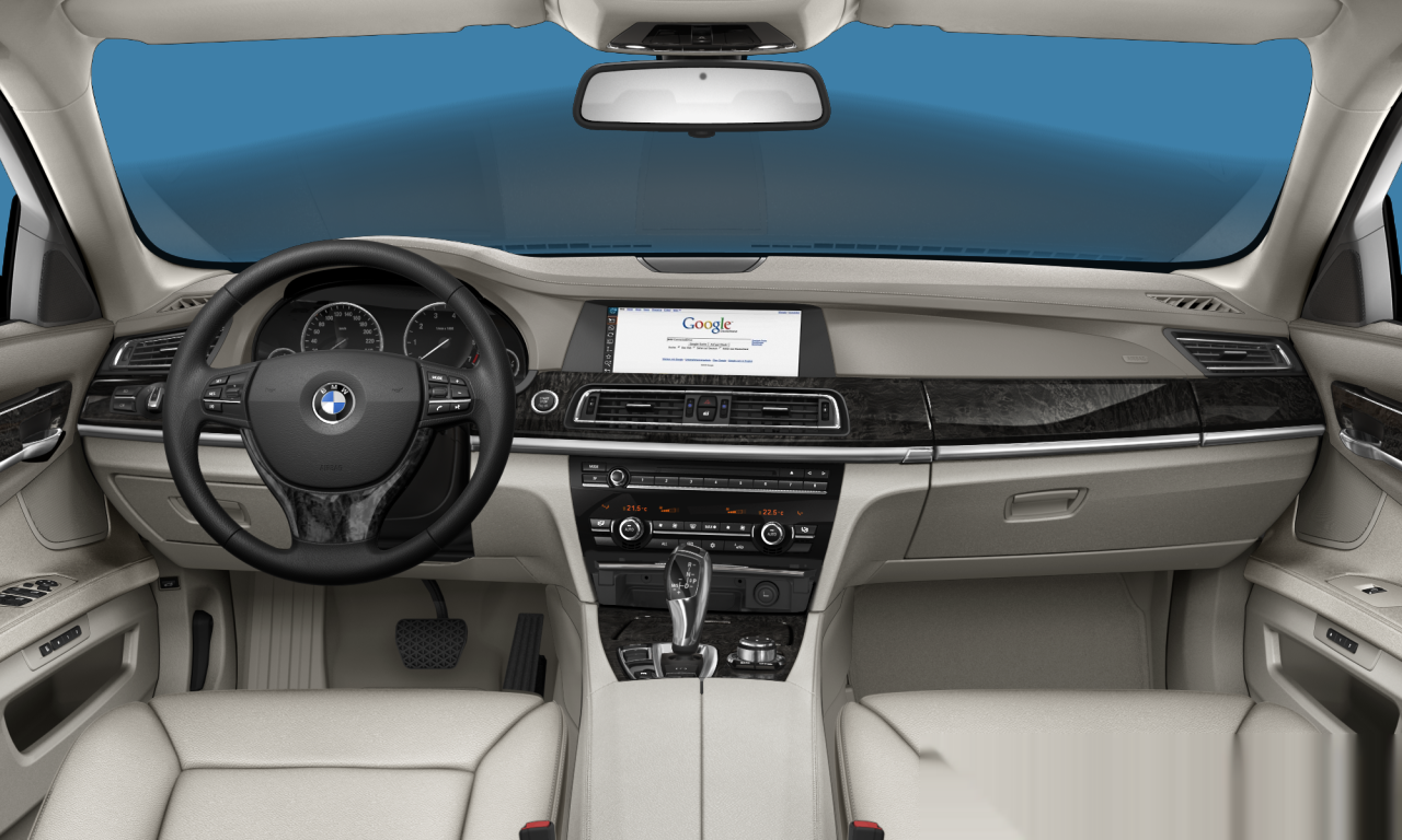 Interior of BMW 730Li (F02), VIN WBAKB2107CC685742