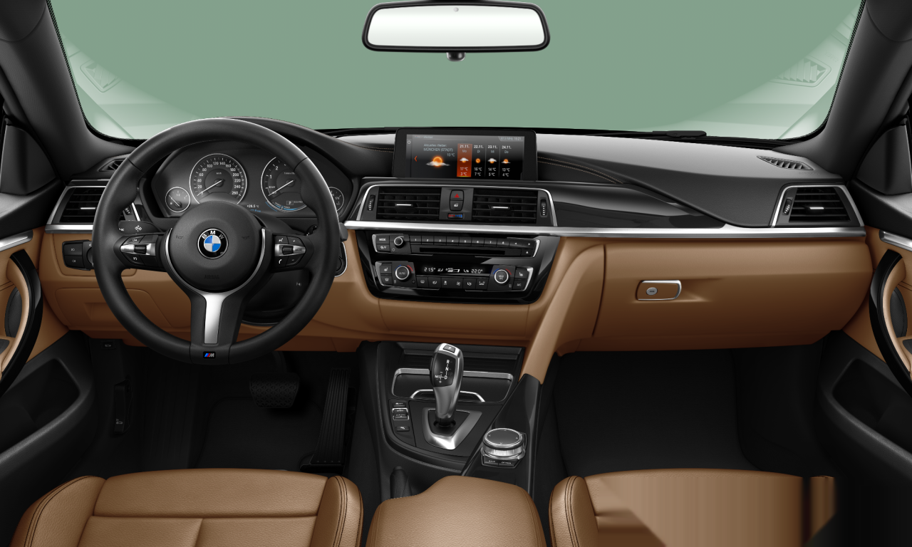 Interior of BMW 420i (F36 (MUE)), VIN WBA4H31030BB51395